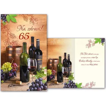 UNIPAP přání k narozeninám 65 M11-440 T PRANI_T_1502 302540