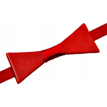 Motýlek Červený motýlek pánský ručně vyrobené české sklo