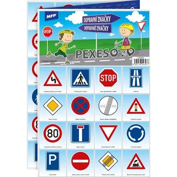 Pexeso UNIPAP pexeso 3xA4 Dopravní značky 5300891 163076