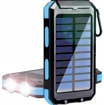 Powerbanka SOLÁRNÍ POWERBANKA S SVÍTILNOU A KOMPASEM 2×USB 30000mAh