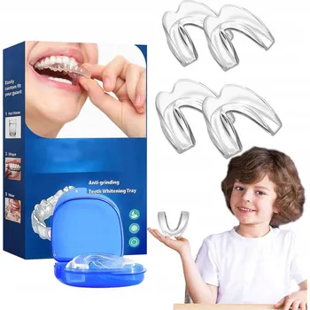 Chránič hlavy 4x Relaxační dlaha na bruxismus, skřípání zubů a zatínání čelistí + POUZDRO