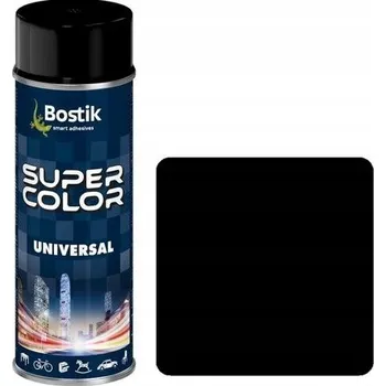 Barva ve spreji Lak Bostik Super Color sprej Univerzální 400 ml černá matná RAL 9005