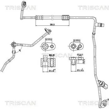 Vedení klimatizace Vysokotlaké / nízkotlaké vedení, klimatizace TRISCAN 9010 29110
