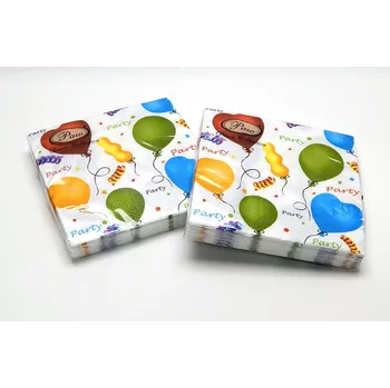 Papírový kapesník Paw Ubrousky 196000 PÁRTY BALONKY 33x33, 20ks 401033