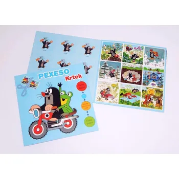 Karetní hra Pexeso sešitové s maxi kartičkami Krtek 191978