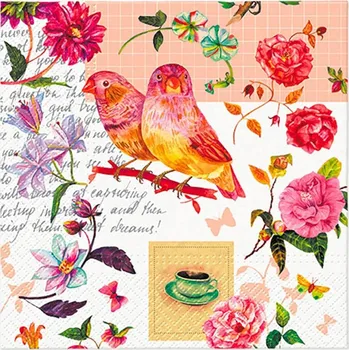 Papírový kapesník Paw Ubrousky PAW Dekor L (20ks) Floral Poetry 304958