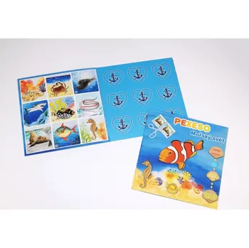 Karetní hra Pexeso sešitové s MAXI kartičkami MOŘSKÝ SVĚT 369791