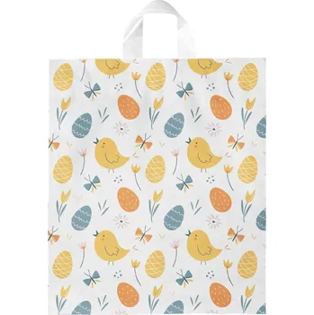 Dárková taška UNIPAP igelitová velikonoční taška 39x46x8 (s uchem) 5252858 539481