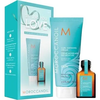 Barva na vlasy Moroccanoil krém pro definování kudrlin 75 ml + 15 ml