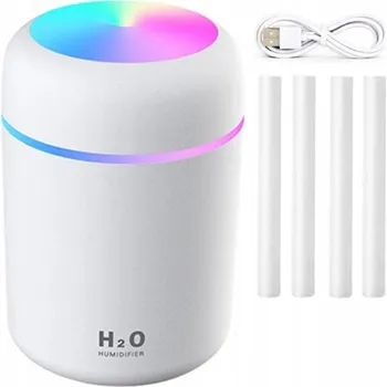 Zvlhčovač vzduchu ZVLHČOVAČ VZDUCHU DIFUZÉR DIFUZÉR BAREVNÁ LED LAMPA USB