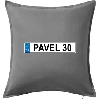 Polštář SPZ Pavel 30 - Polštář 50x50 - 50x50 - Pouze potah ( Tmavě šedý melír )
