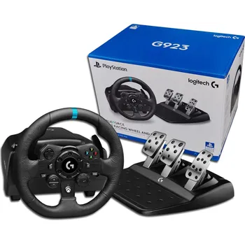 Herní ovladač Logitech G923 - volant na PS5 (špičkový volant s pedály na PS5 - Logitech G923)