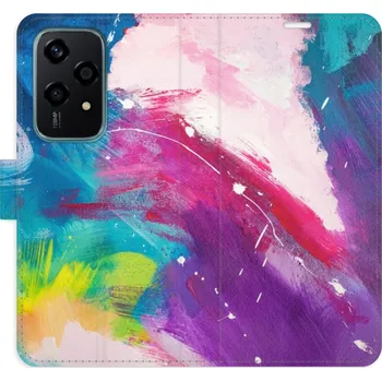 Pouzdro na mobilní telefon Flip pouzdro iSaprio - Honor 200 Lite - Abstract Paint 05 - kapsičky na karty (Knížkový flip kryt, obal, pouzdro iSaprio na mobil Honor 200 Lite - Abstract Paint 05 - 360° ochrana telefonu, přihrádka na karty a hotovost, funkce stojánku, pevná TPU vanička