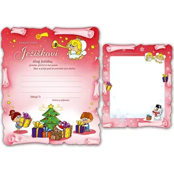 UNIPAP přání Vánoční V24-323 H Dopis Ježíškovi PRANI_H_118 302345