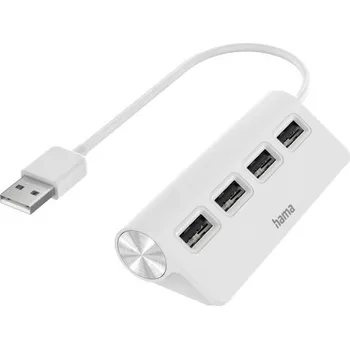 USB hub Hama Rozbočovač USB - bílá 490507