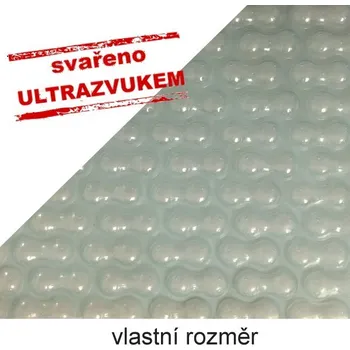 bazénová plachta Průhledná solární plachta 500 mic na míru