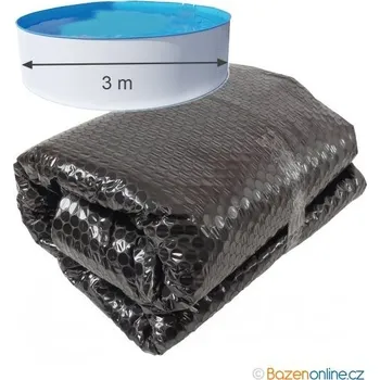 Solární plachta na bazén 3 m černá