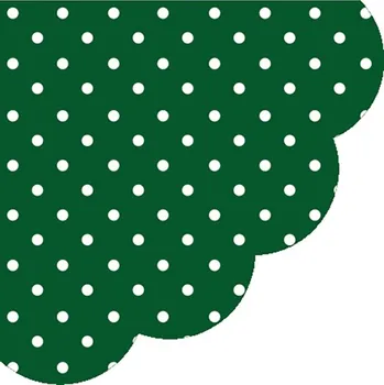 Papírový kapesník Paw Ubrousky PAW R 32 cm Dots Dark Green 445614