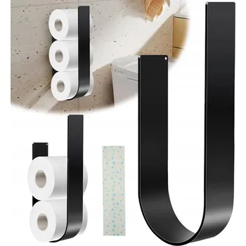 DRŽÁK STOJAN NA TOALETNÍ PAPÍR DO WC SAMOLEPICÍ SILNÝ ODOLNÝ