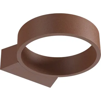 Venkovní osvětlení Redo Venkovní nástěnné LED svítidlo ONIRO 8W, ø 20 cm, IP65 Barva: Rezavá hnědá, Barva světla: 3000K