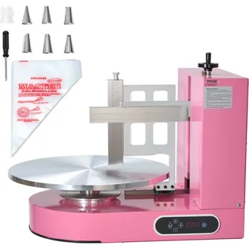 Vevor Stroj na natírání dortů s nastavitelnou škrabkou, 4"–16", 25–320rpm