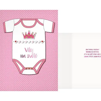 UNIPAP přání k narození miminka CN-806 PRANI_H_C0419 302290