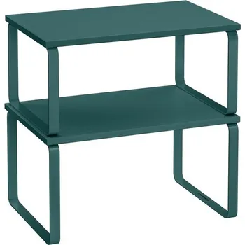 SONGMICS Stojan na koření, sada 2 kuchyňských organizérů, kuchyňská police, organizér do skříňky,