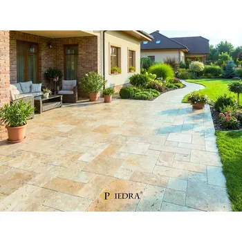 Dlažba Piedra Travertin Repolis obklad / dlažba set 1,2 cm 0.74 m2 béžová