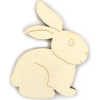 Optys Velikonoční dřevěný výřez - zajíc 5,5 cm 442534