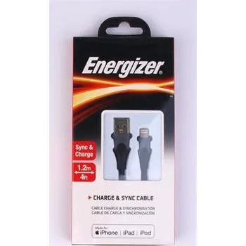 Datový kabel ENERGIZER USB kabel, černá, USB-A - Lightning (Apple), 1,2 m, ENERGIZER, 3492548221899 403545