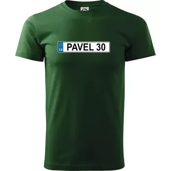 Pánské tričko SPZ Pavel 30 - Triko extra velké (5-8XL) - 7XL ( Lahvově zelená )