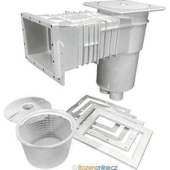 Skimmer VA 215 x 160 mm do fólie, prodlouž. hrdlo