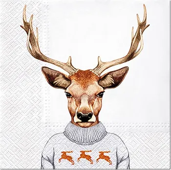 Papírový kapesník Paw Ubrousky PAW L 33x33cm King Of Forest 453472