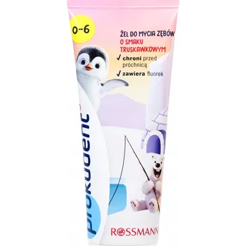 zubní pasta PROKUDENT Kids Gel Zubní pasta pro děti 0-6 let Jahoda
