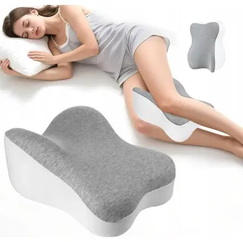 Polštář ORTOPEDICKÝ POLŠTÁŘ MEZI KOLENA NA SPANÍ KLÍN POD NOHY PAMĚŤOVÝ