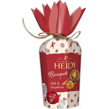 Čokoláda Heidi Bouquet Hazelnuts Mléčné pralinky s oříšky 120g (Heidi Bouquet Hazelnuts Mléčné pralinky s oříšky 120g)