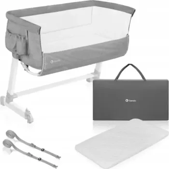 Dětská postýlka První postýlka Theo - CONCRETE GREY (DOPRAVA MOŽNÁ POUZE PPL XL) (Značka: LIONELO)