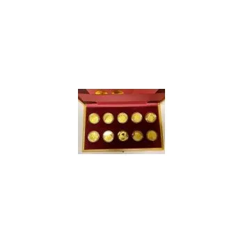 Sběratelství 2021 - 2025 Sada 10 standard vydaných zlatých mincí Městské památkové rezervace České republiky