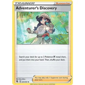 Sběratelská karetní hra Adventurers Discovery 224/264 - Fusion Strike Typ karty: Non-Holo