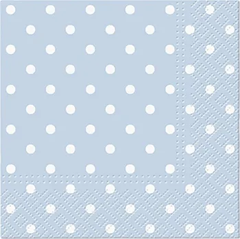 Papírový kapesník Paw Ubrousky PAW Dekor C (20ks) Dots (light blue) 481653