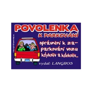 Žertovný předmět Povolenka k parkování 607861