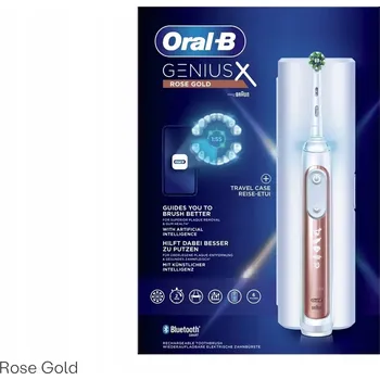 Elektrický zubní kartáček Elektrický zubní kartáček Oral-B Genius X 20100S Genius X 20100S Rosegold