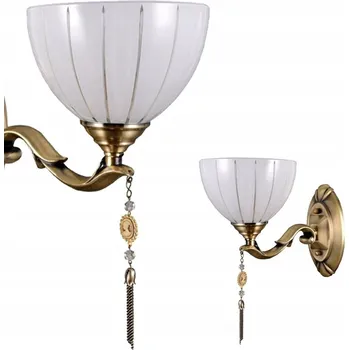 Nástěnné svítidlo Nástěnné svítidlo Italux bílé, zlaté E27 60 W