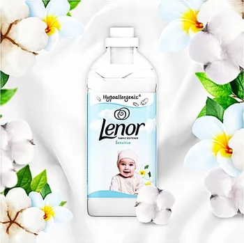 Aviváž LENOR Koncentrovaná aviváž Sensitive, jemná, 40 dávek / 840 ml
