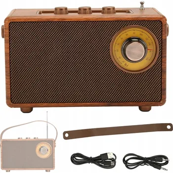 Bluetooth reproduktor KUCHYŇSKÉ RÁDIO NA AKUMULÁTOR PŘENOSNÉ BLUETOOTH 5.4 SADA