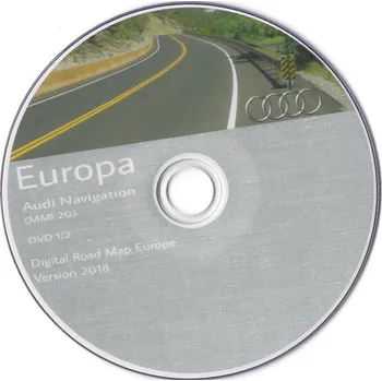 Mapový podklad pro GPS navigaci AUDI Navigation MMI 2G Western Europe 2018 DVD