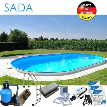 Bazén Sada bazén TREND 500 ovál 5 x 3 x 1,2 m se solinátorem