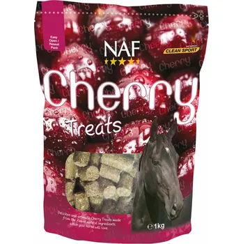 Pro koně NAF Cherry treats třešňové pamlsky, Sáček, 1 kg