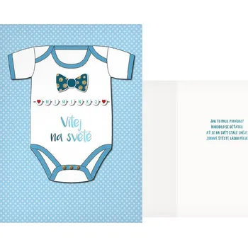 UNIPAP přání k narození miminka CN-805 PRANI_H_C0418 302690