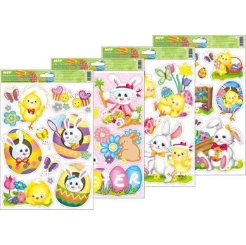 Samolepící dekorace UNIPAP okenní fólie velikonoční VE005 20x30cm 2221336 162582